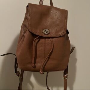 Brown Leather Backpack